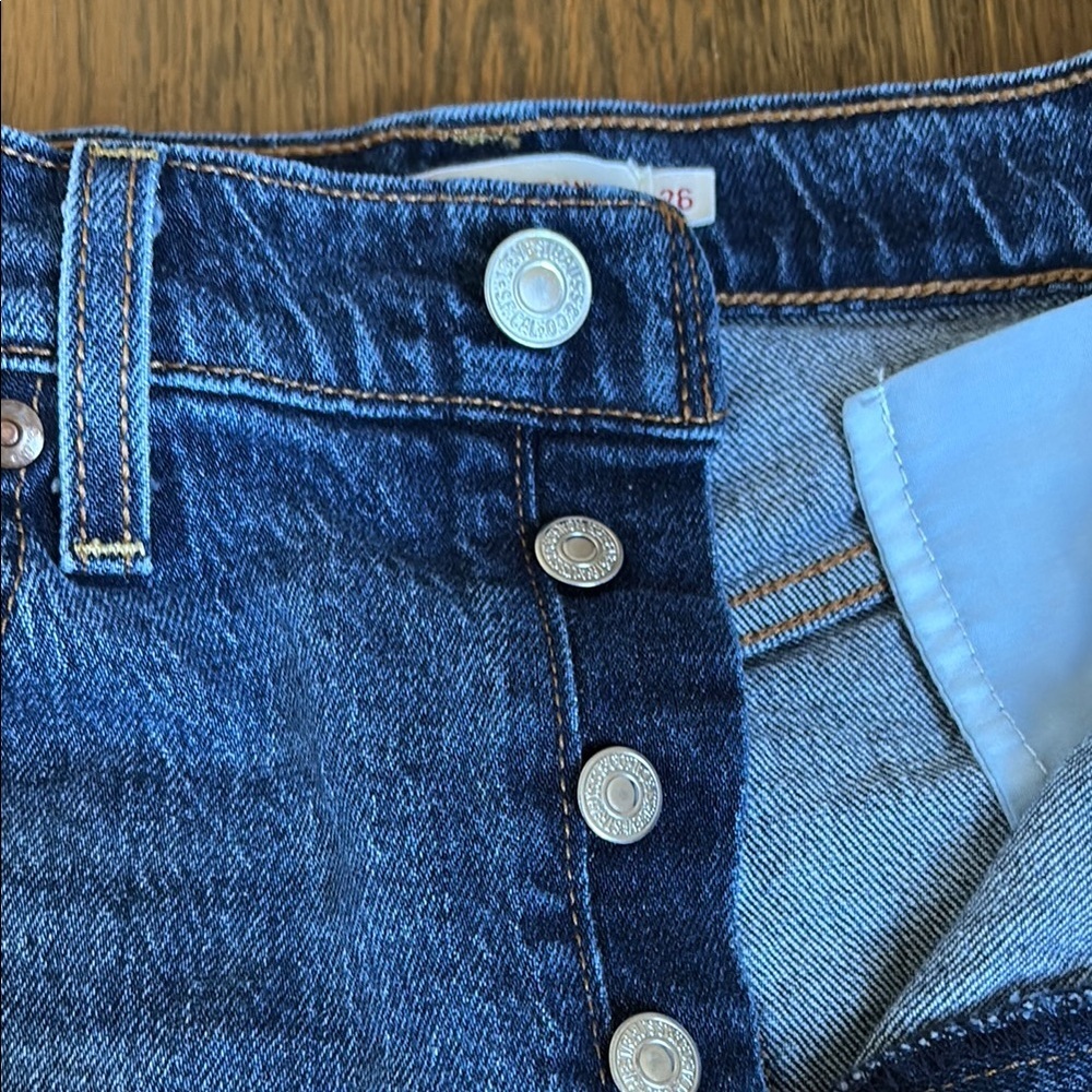 Levi’s ribcage straight ankle jeans size 26 - Picture 4 of 6
